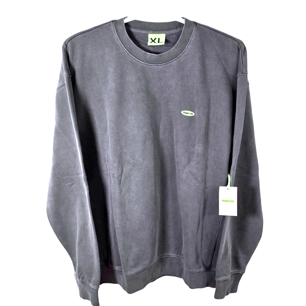 Supervsn Studios Starburst Crewneck‎ Sweatshirt Vintage Gray XL 35-SP243012 NEW